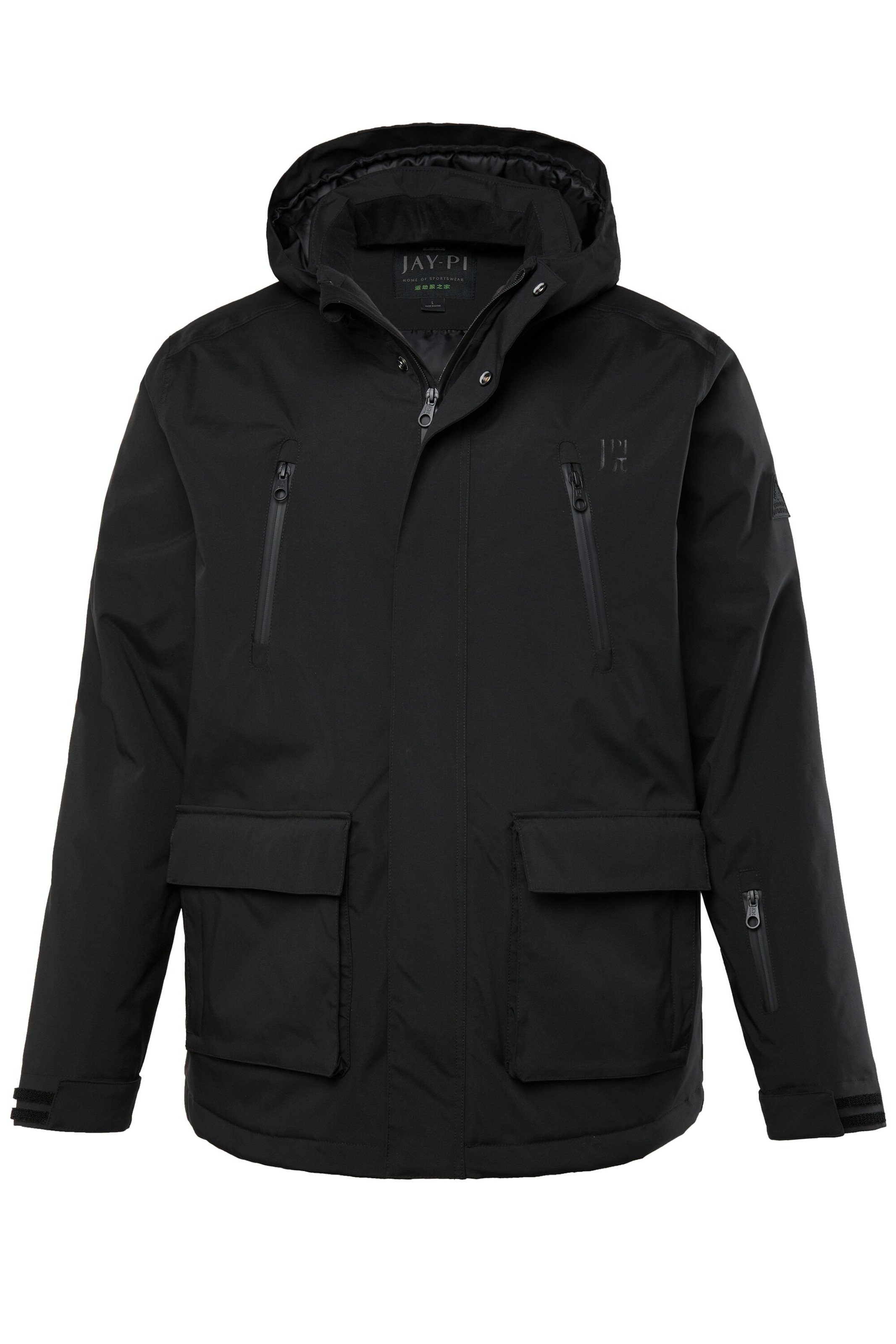 JAY-PI Sportjacke in Schwarz: Vorderseite