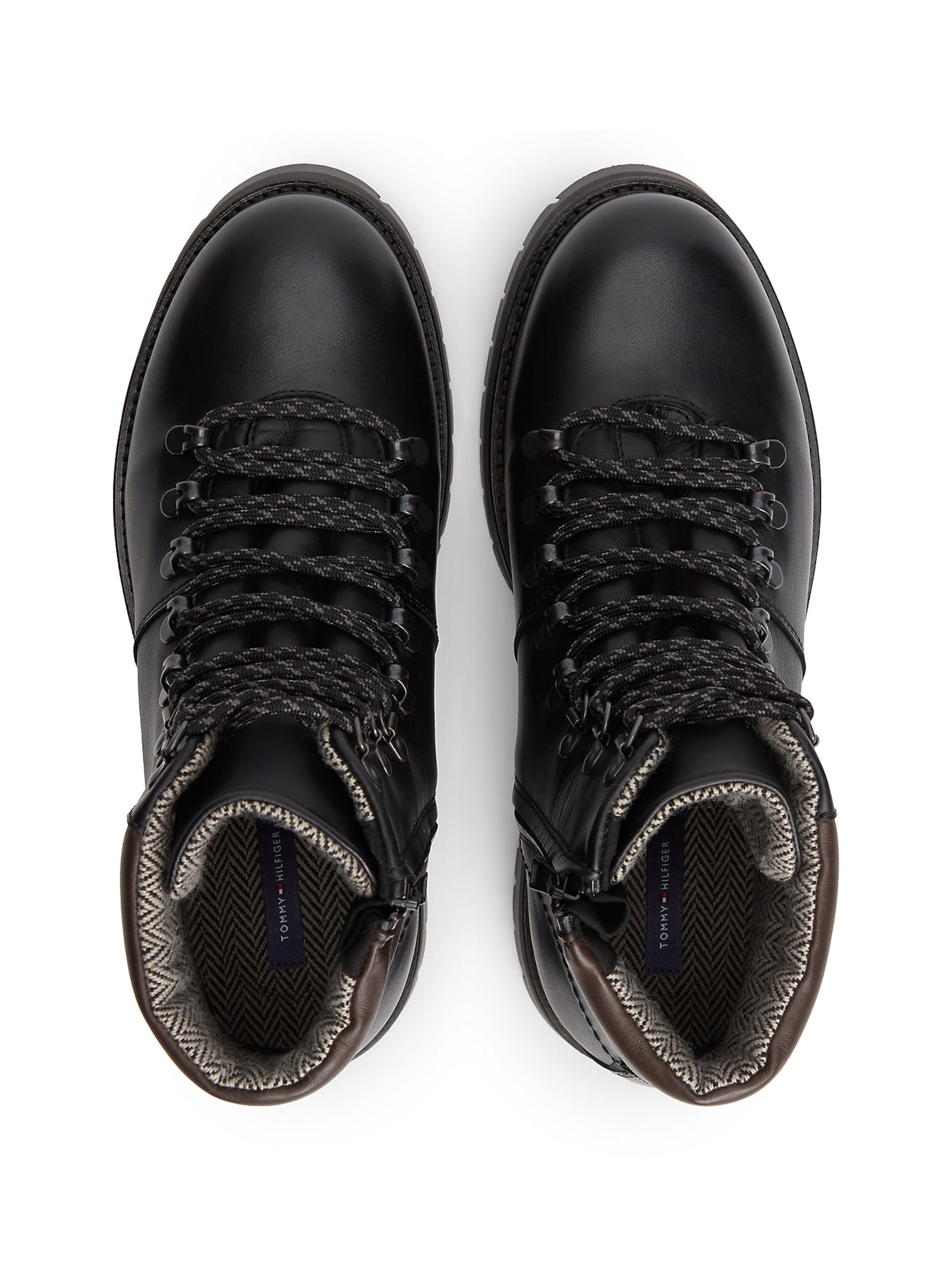 TOMMY HILFIGER Schnürboots in Schwarz
