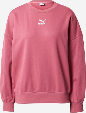 PUMA Sweatshirt 'Classics' in Roze: voorkant