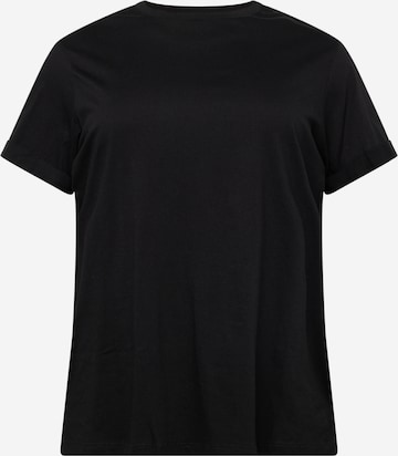 River Island Plus - Camiseta 'TURNBACK' en negro: frente