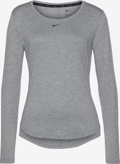 NIKE Funktionsshirt 'One' in graumeliert / schwarz, Produktansicht