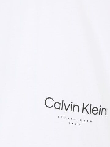 T-Shirt Calvin Klein Big & Tall en blanc