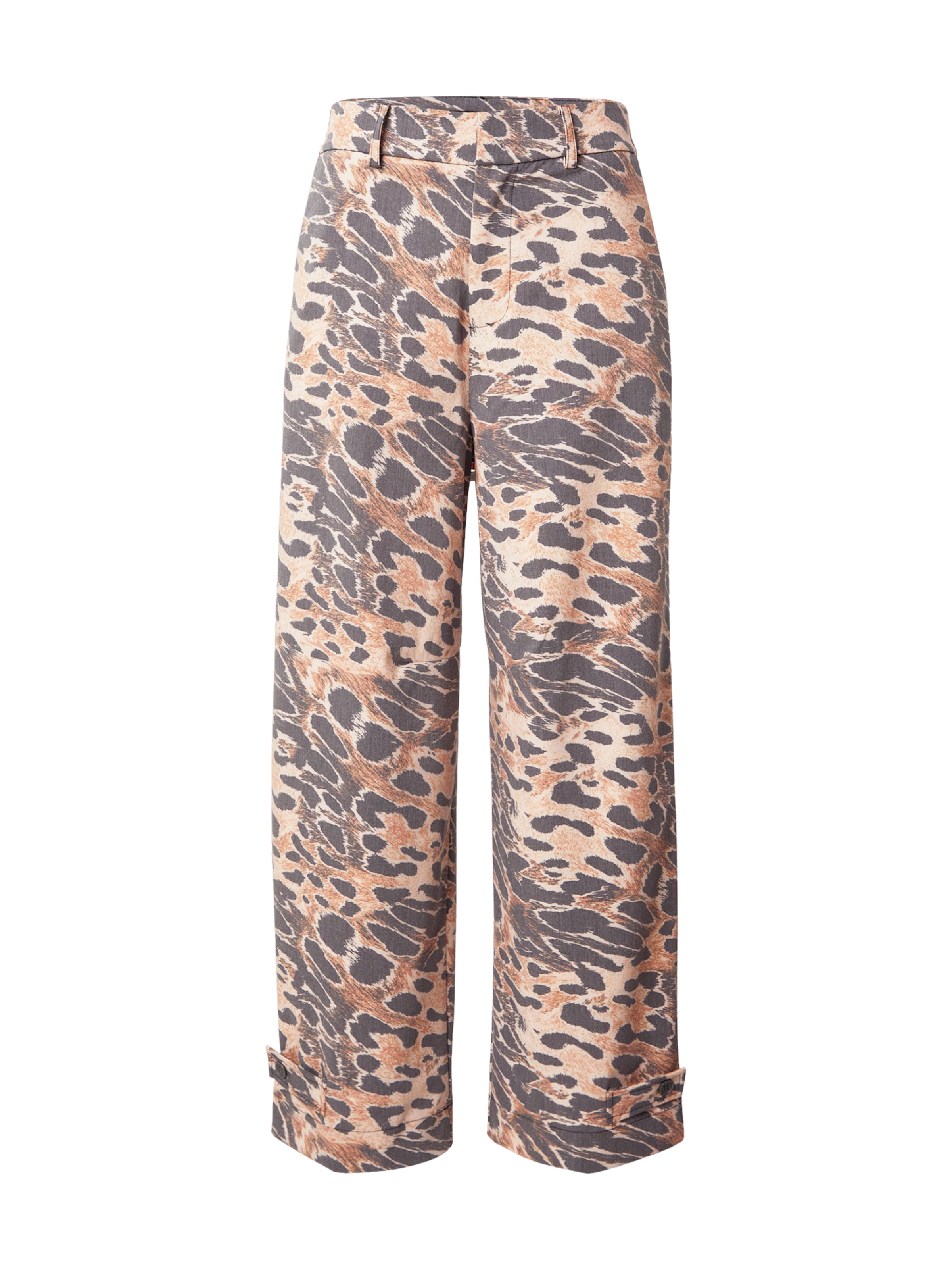 miss goodlife Wide Leg Housut 'Fancy' värissä ruskea: etupuoli