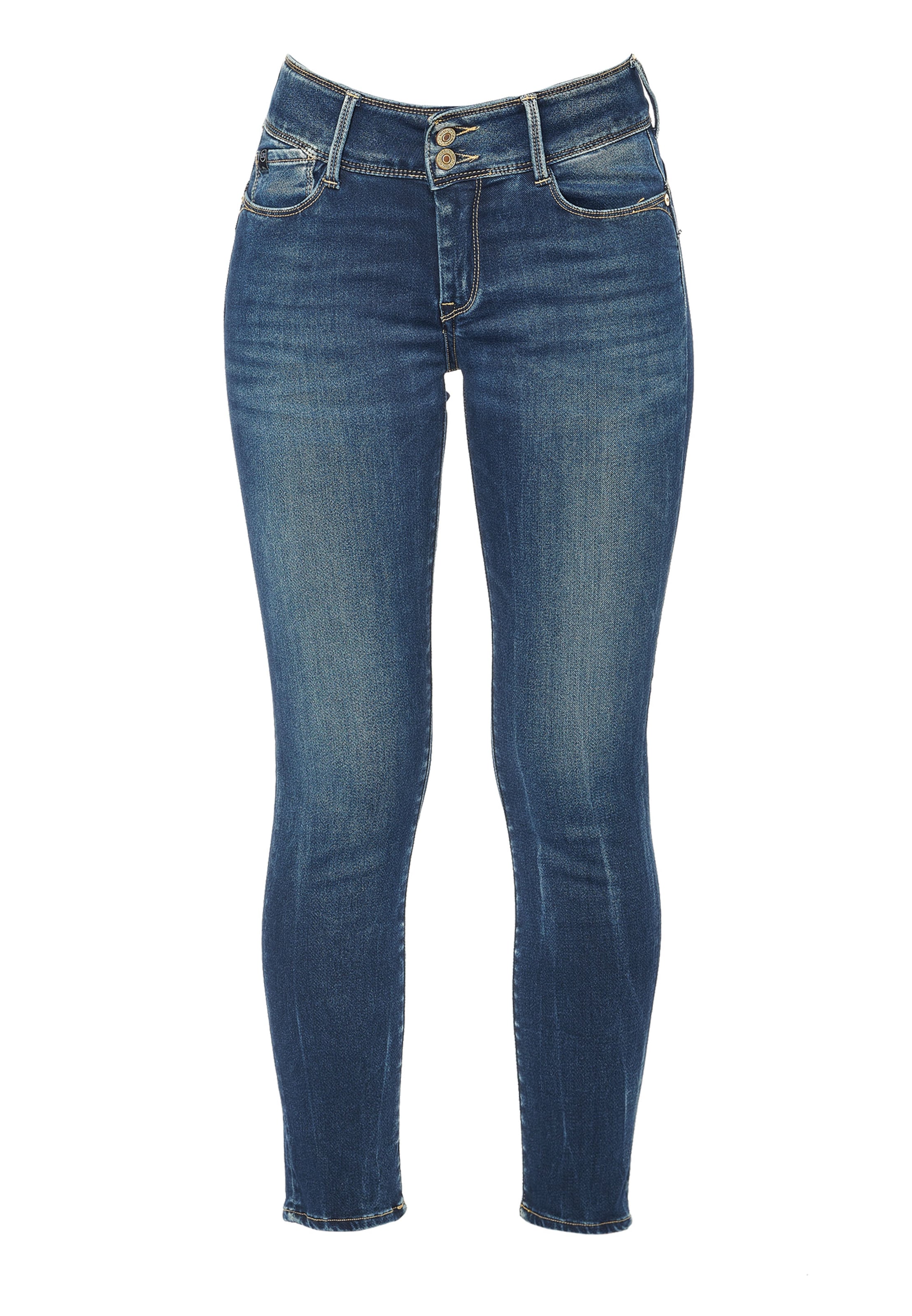 Le Temps Des Cerises Slimfit Jeans 'ULTRPULC' in Blau: Vorderseite