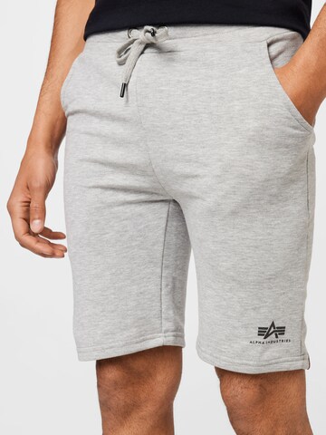 ALPHA INDUSTRIES Regular Shorts in Grau