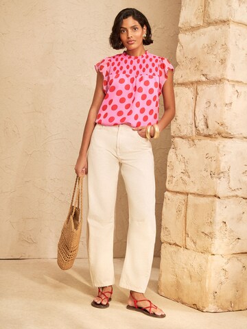love & roses Bluse in Pink