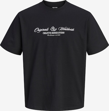 JACK & JONES - Camiseta en negro: frente