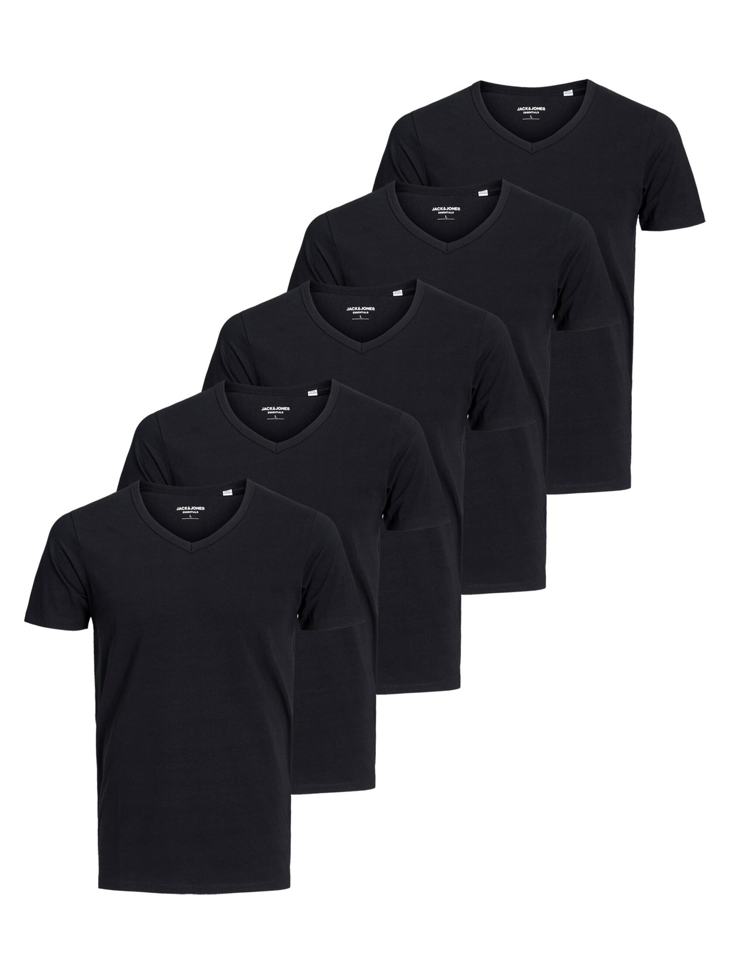JACK & JONES Shirt 'Essentials'‌‌‌‌‌‌ in Schwarz: Vorderseite