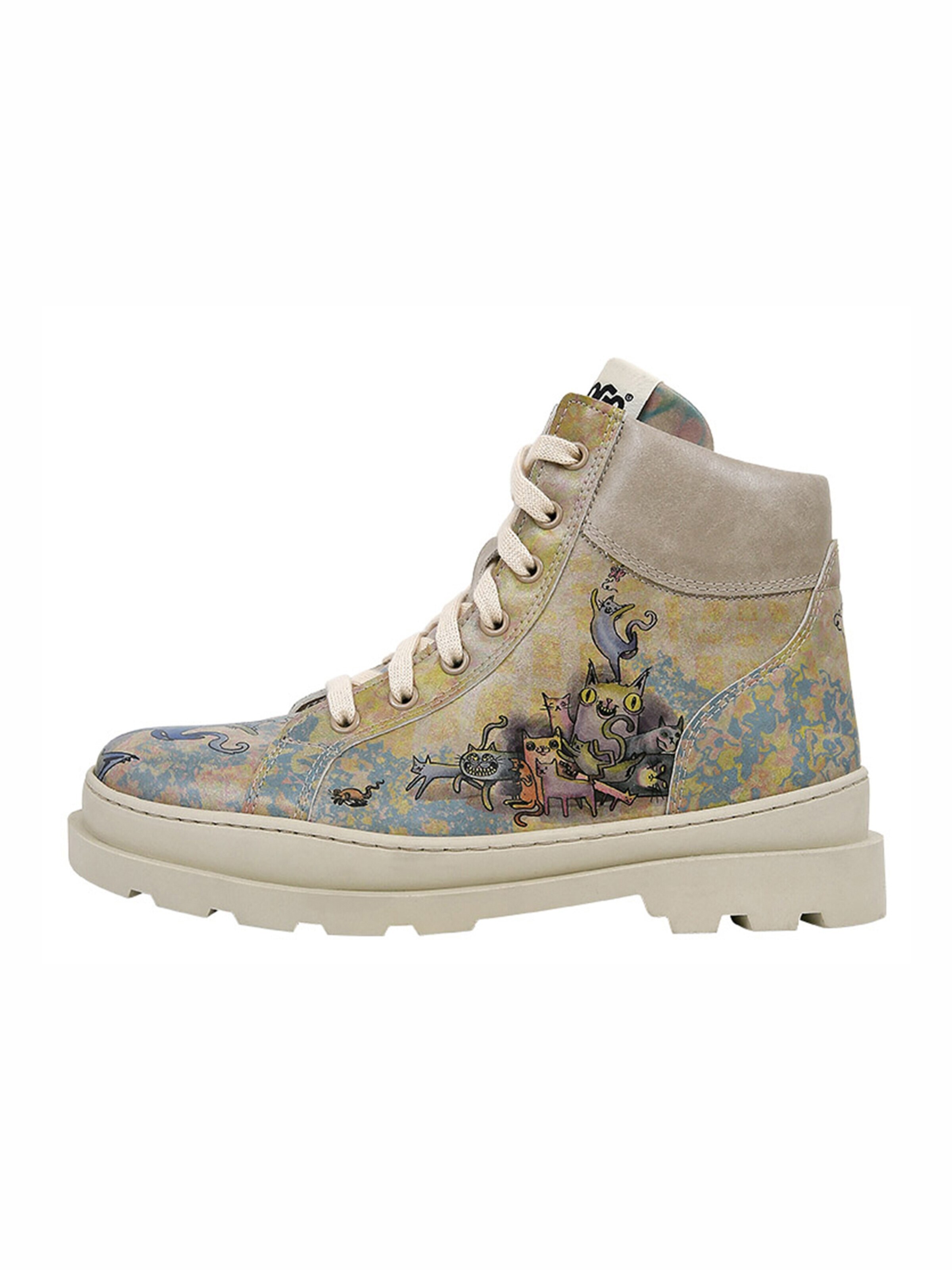 DOGO Schnürstiefel 'DOGO Adriana - Cat Person'‌‌‌‌‌‌‌‌‌‌ in Blau: Vorderseite