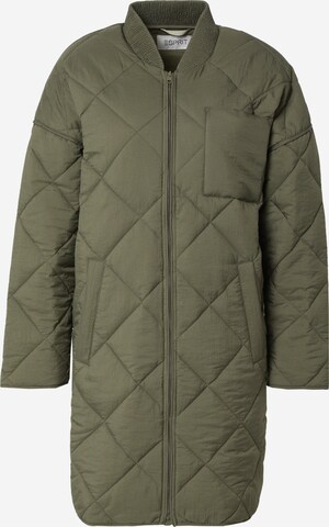 ESPRIT Přechodný kabát – zelená: přední strana