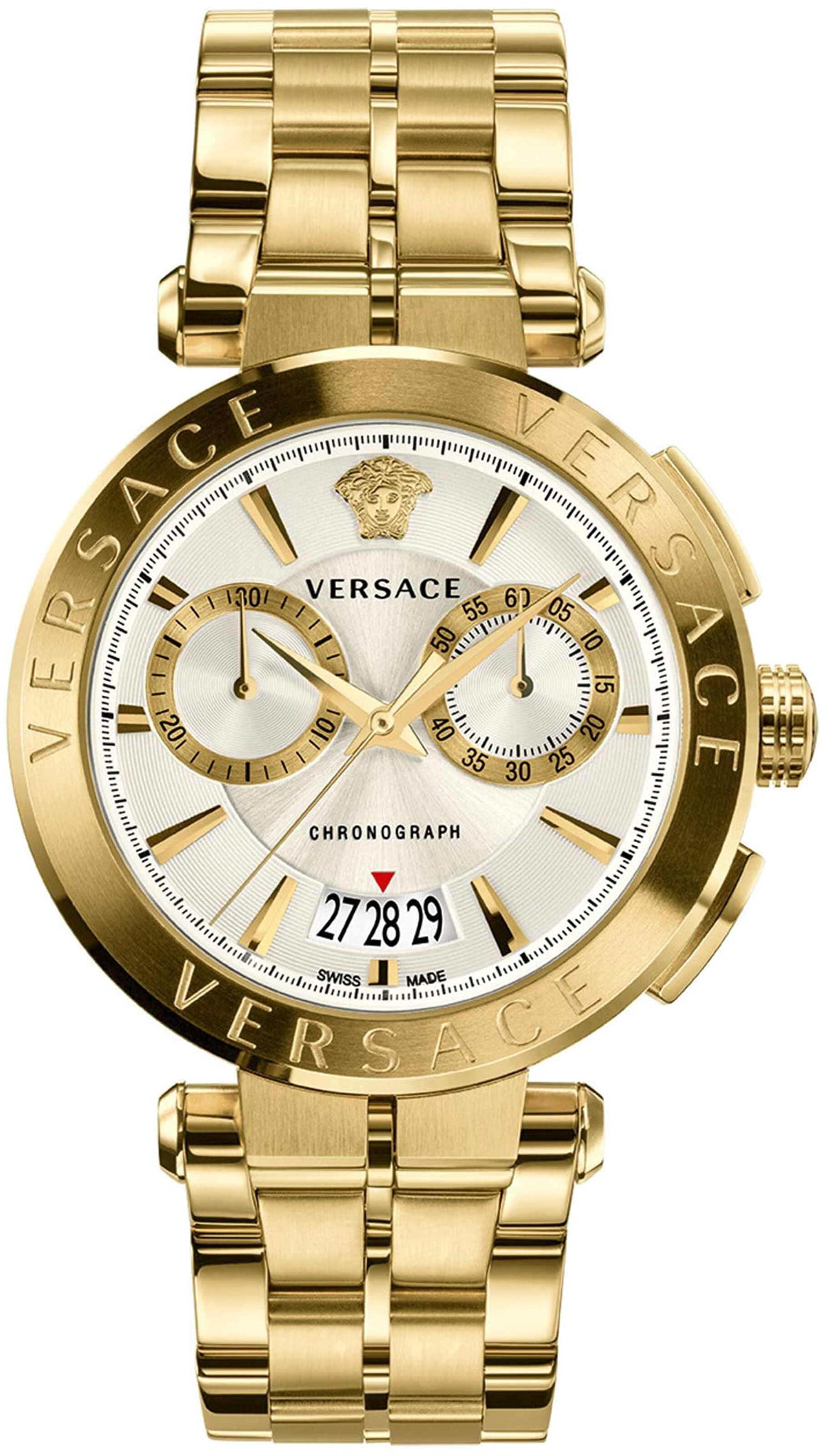 VERSACE Analoog horloge in Goud: voorkant