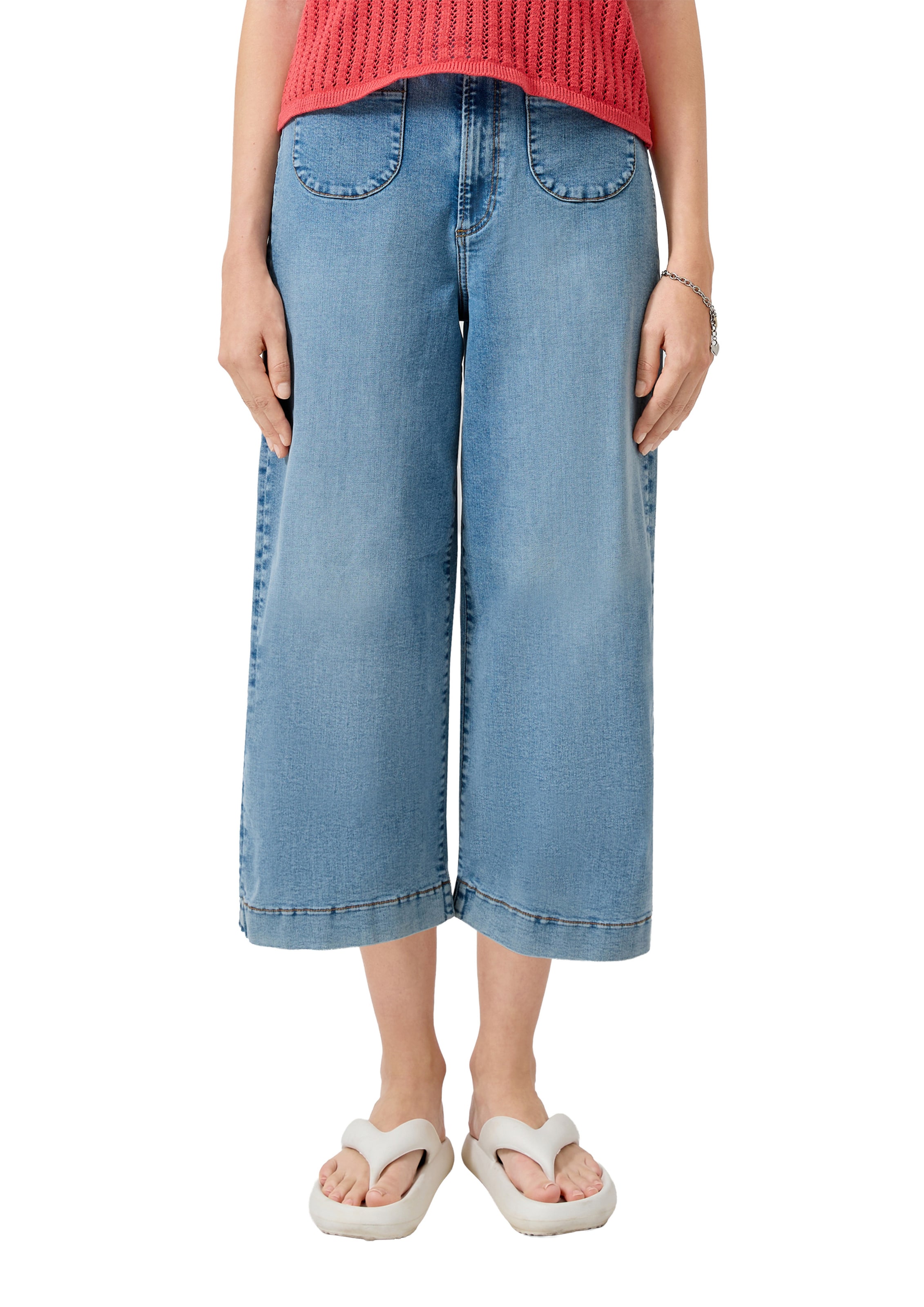 QS Loosefit Jeans 'Catie' in Blauw: voorkant