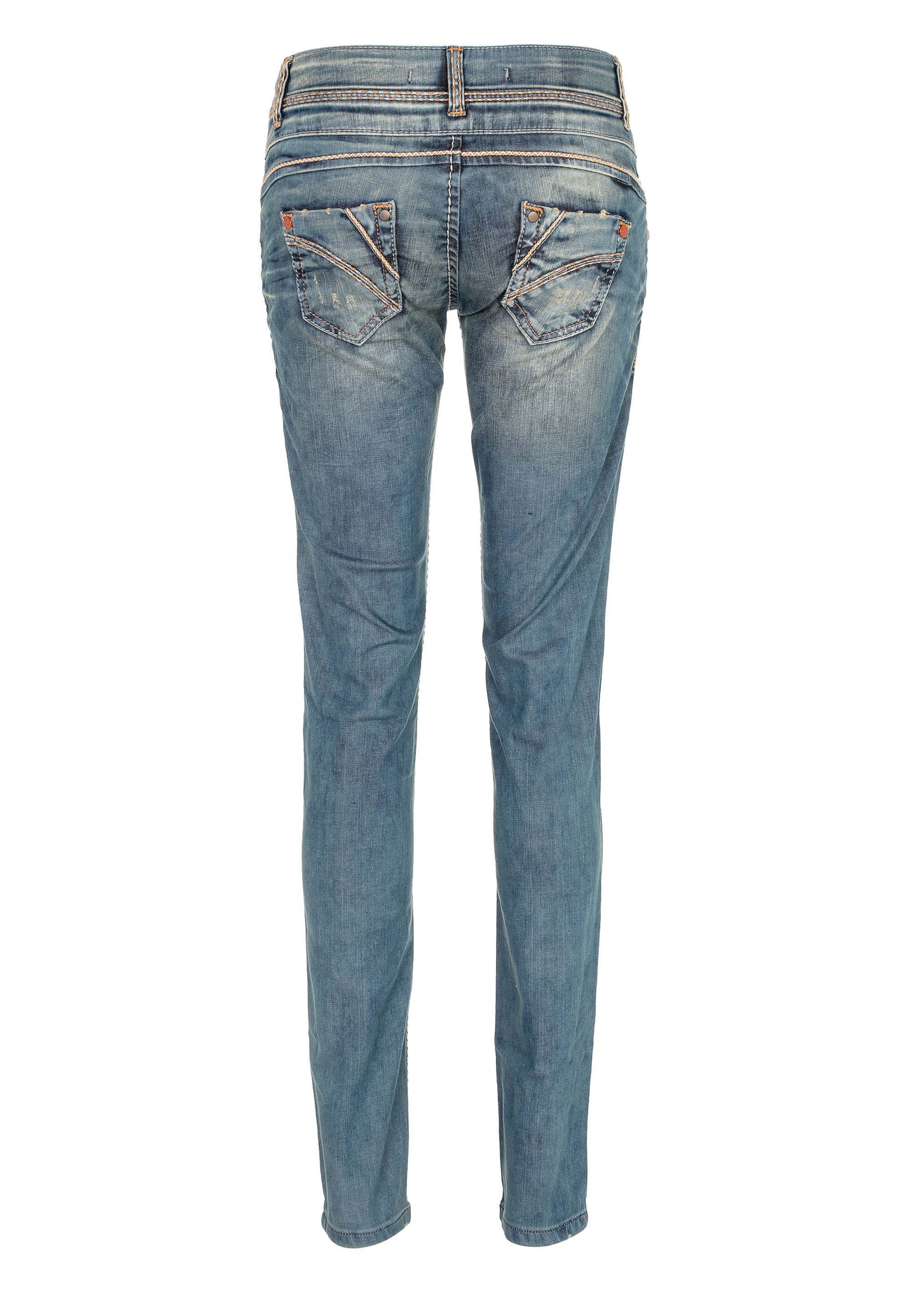 CIPO & BAXX Slimfit Jeans in Blauw