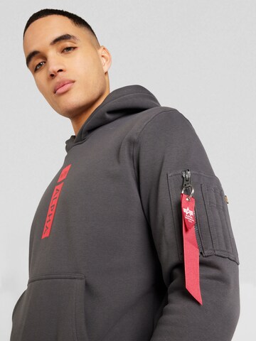 ALPHA INDUSTRIES Sweatshirt i grå