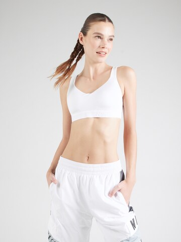 NIKE Bustier Sport-BH 'INDY' in Weiß: Vorderseite