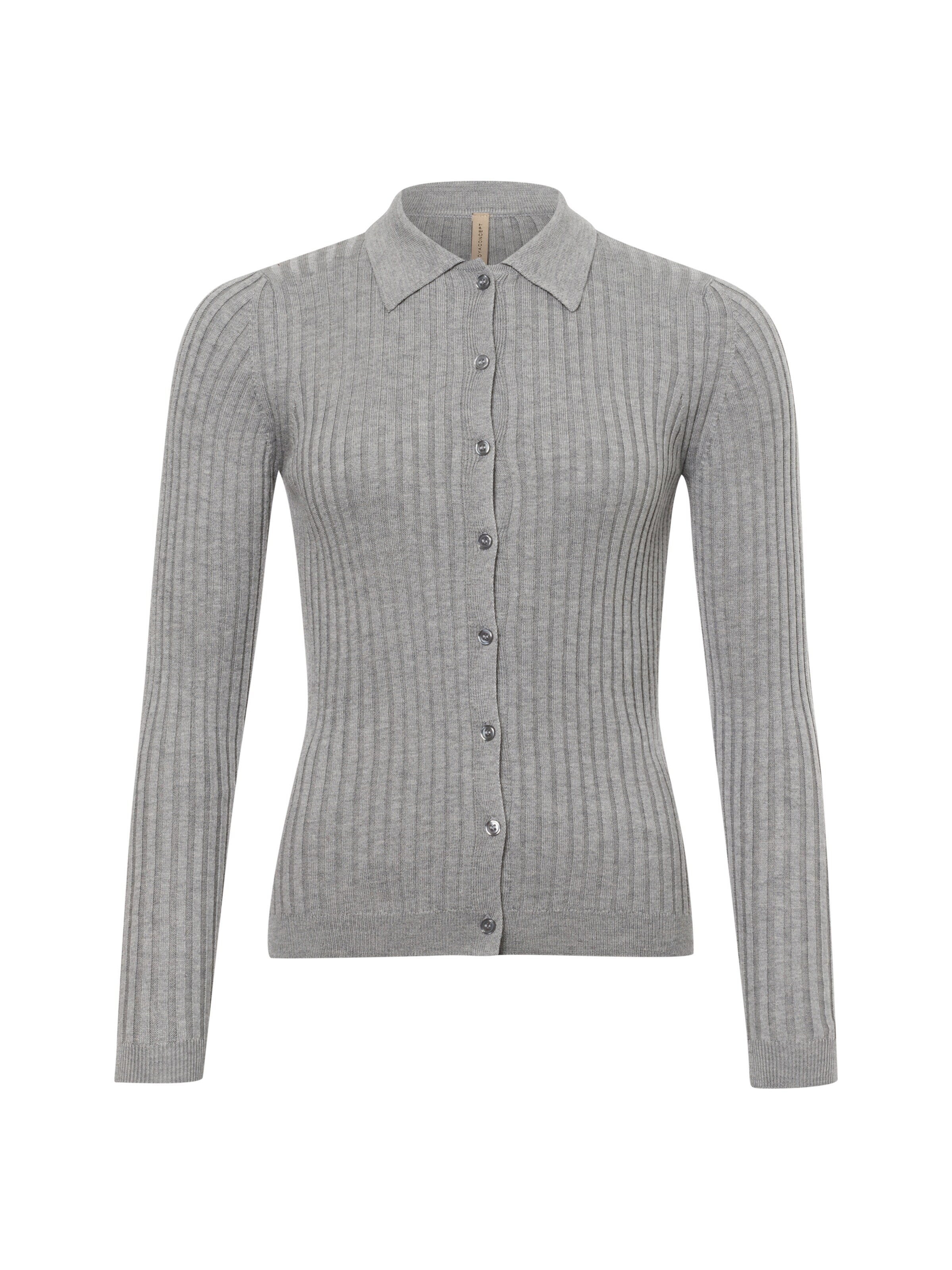 Soyaconcept Strickjacke 'Fatima 2' in Grau: Vorderseite