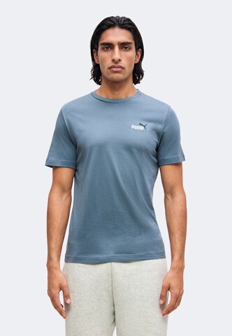 PUMA - Camisa funcionais 'ESS 2 No. 1' em azul: frente