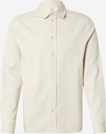 Coupe regular Chemise 'Essential' DAN FOX APPAREL en blanc : devant