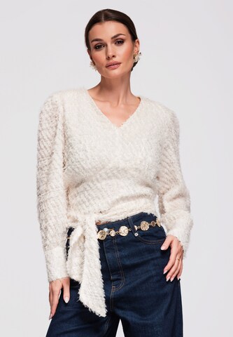 Ombre Bluse in Beige