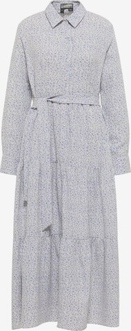 DreiMaster Vintage Shirt Dress in Blue: front