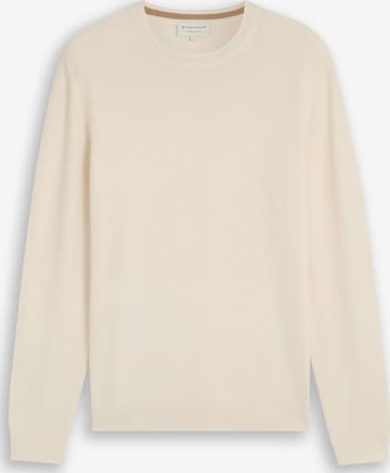 Pull-over TOM TAILOR en beige : devant