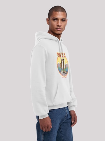 Sweat-shirt 'US National Parks Make Friends At Yellowstone' F4NT4STIC en blanc