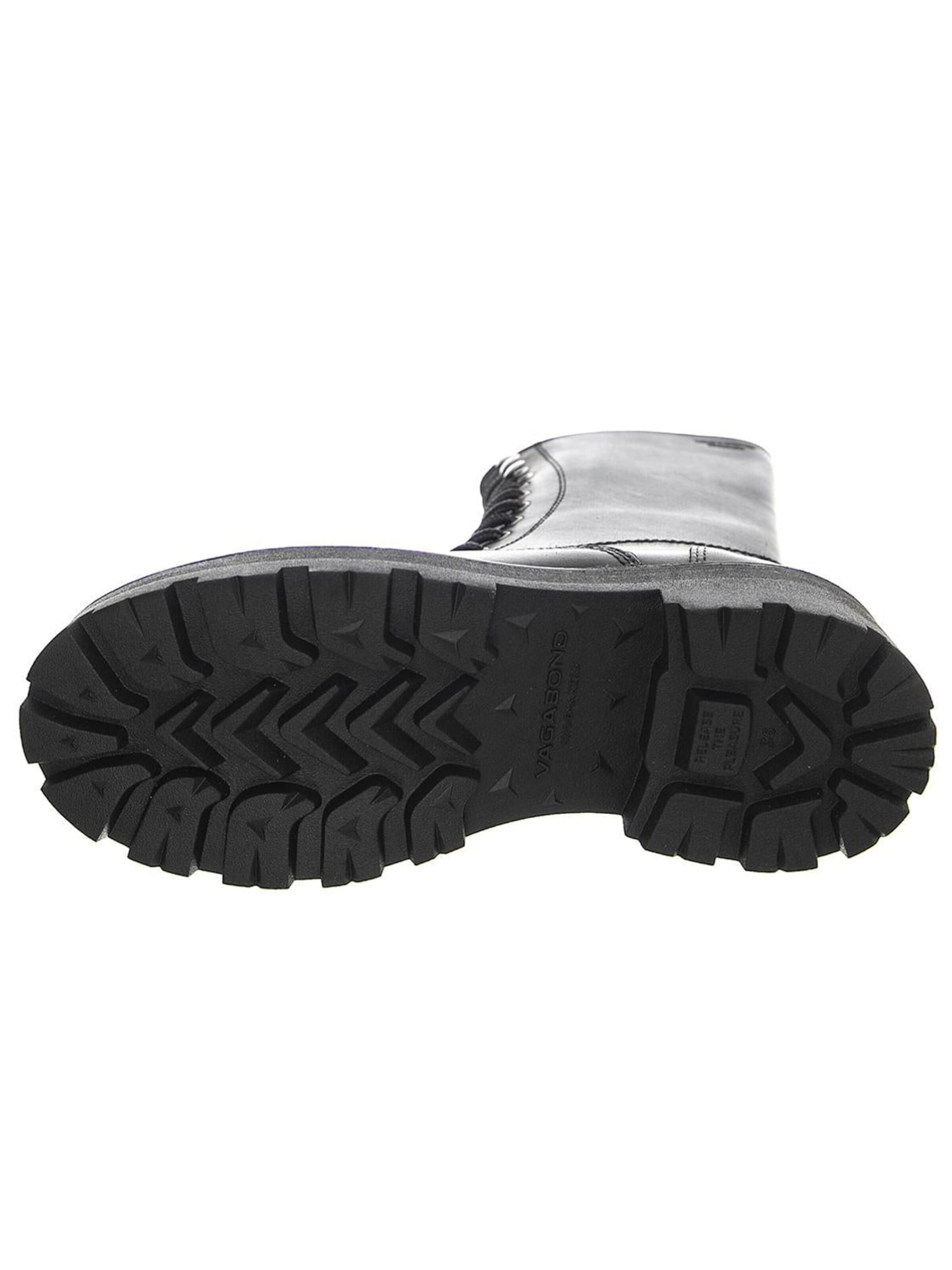 Vagabond Kozaki sznurowane 'Womens Cosmo 2.0 Cow Leather Black Boots Low Heel Chunky' w kolorze czarny