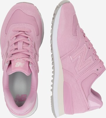 Sneaker bassa '574' di new balance in rosa