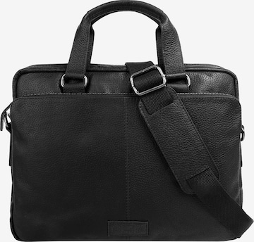 BODENSCHATZ Briefcase in Black: front