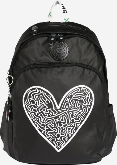 KIPLING Backpack 'DELIA' in Anthracite / White, Item view