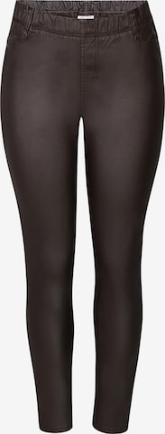 ze-ze Slimfit Jeggings 'Dixie 208' i brun: framsida