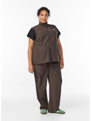 Gilet de sport 'Aclara' Active by Zizzi en marron