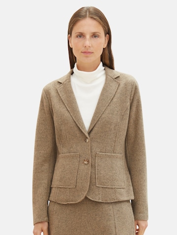 Blazer TOM TAILOR en beige : devant