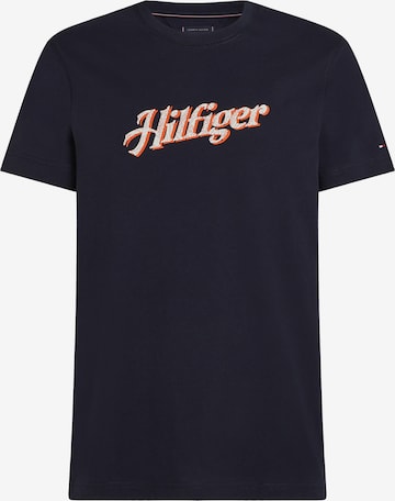 T-Shirt TOMMY HILFIGER en bleu : devant
