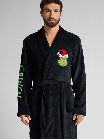 IUMAN Intimissimi Uomo Bademantel in Blau: Vorderseite
