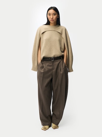 GOBI Cashmere Tröja 'Cashmere Crewneck Twin Set' i beige