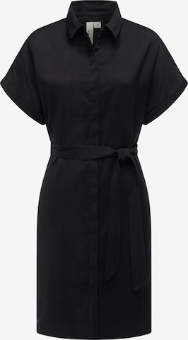 Ragwear Blusenkleid 'Manilla' in Schwarz: Vorderseite