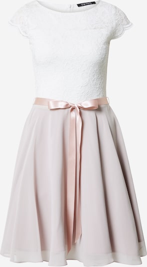 SWING Koktel haljina u ecru/prljavo bijela / zlatna / prljavo roza, Pregled proizvoda