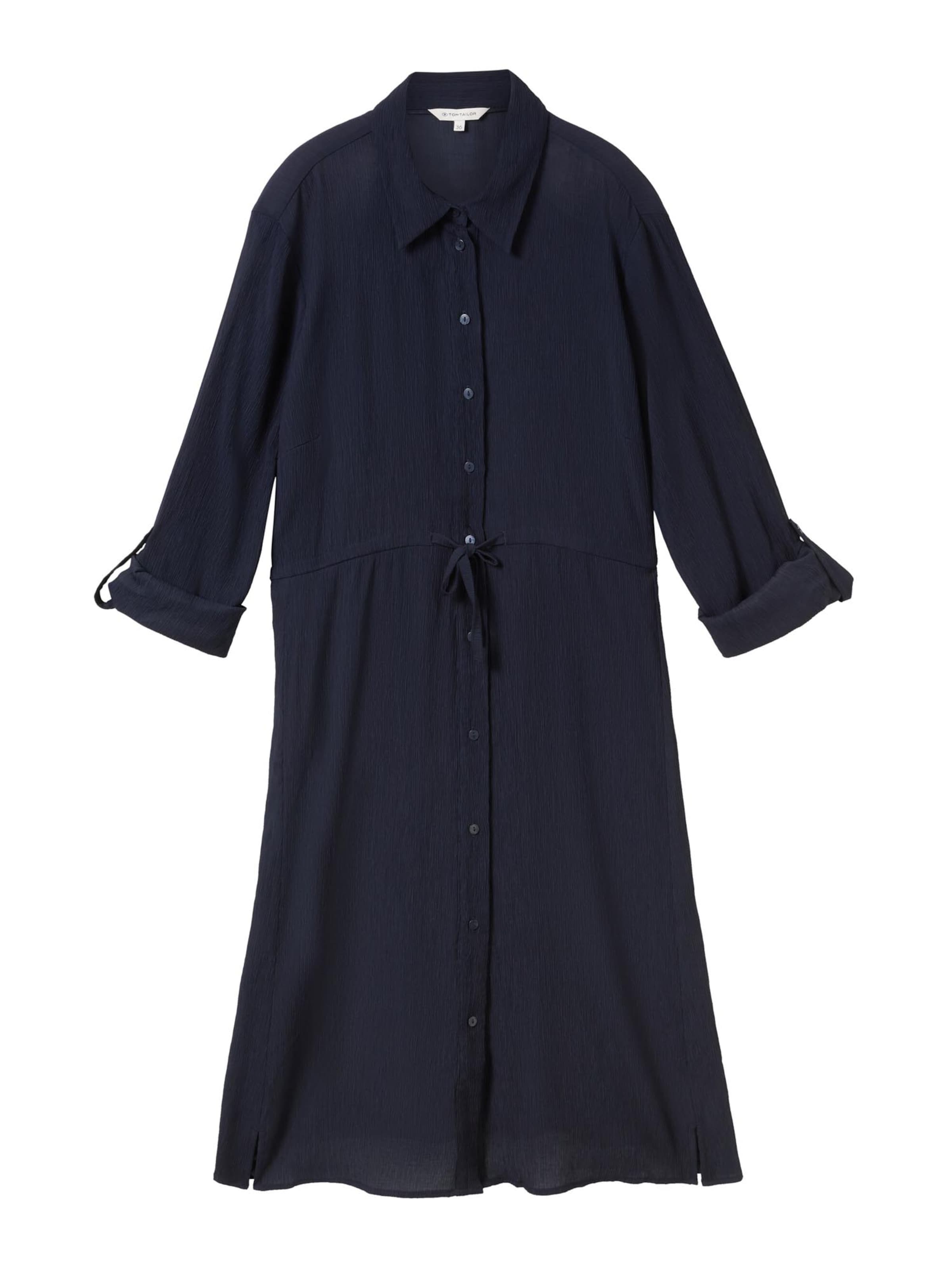 TOM TAILOR Blousejurk in Blauw: voorkant
