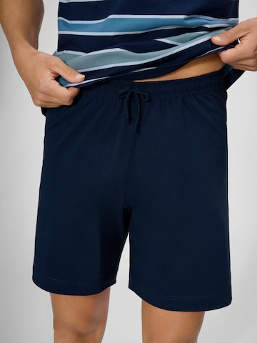 Pantalon de pyjama ' Calgary ' Ammann en bleu