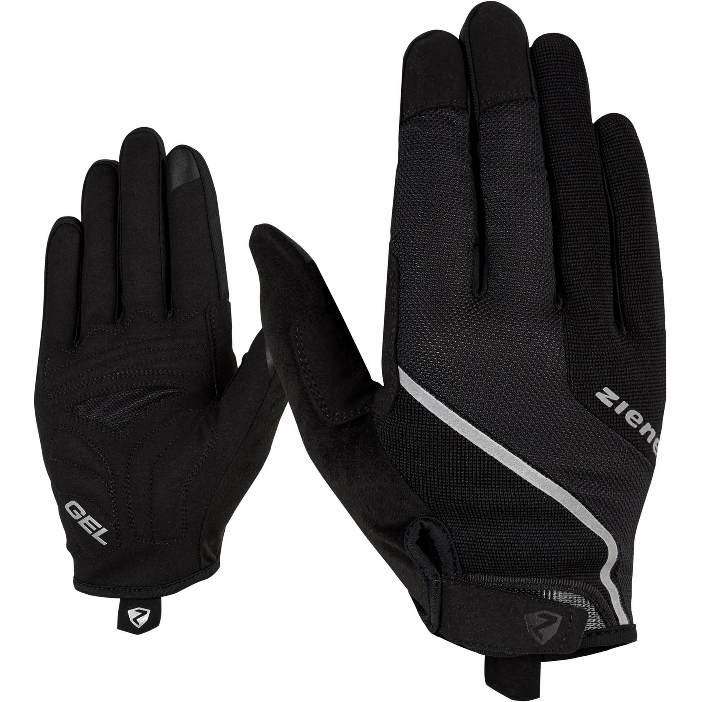 ZIENER Athletic Gloves 'CLYO TOUCH' in Black: front