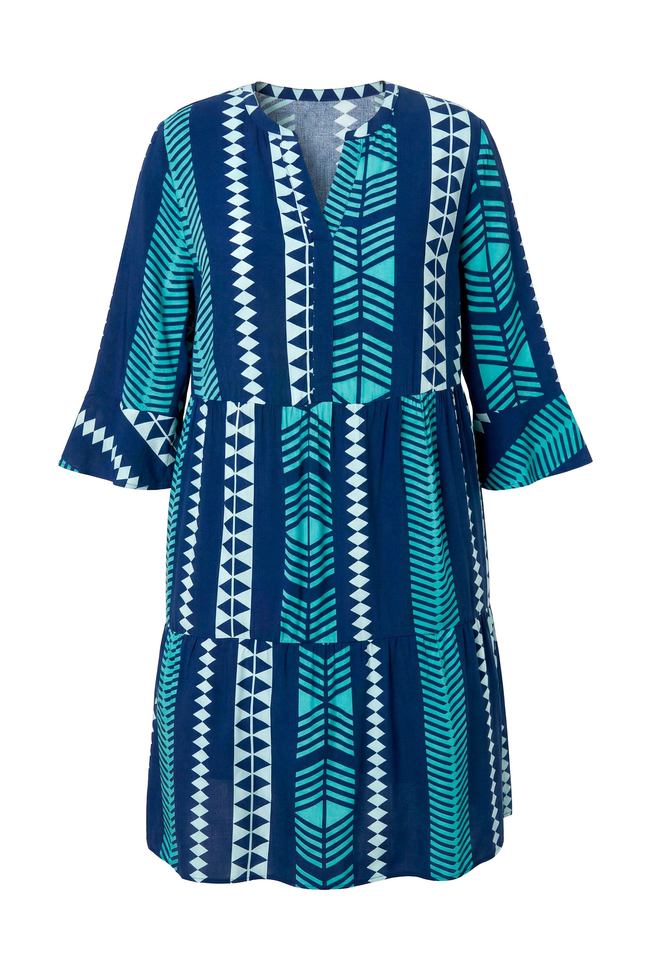 Ulla Popken Kleid in Blau: Vorderseite