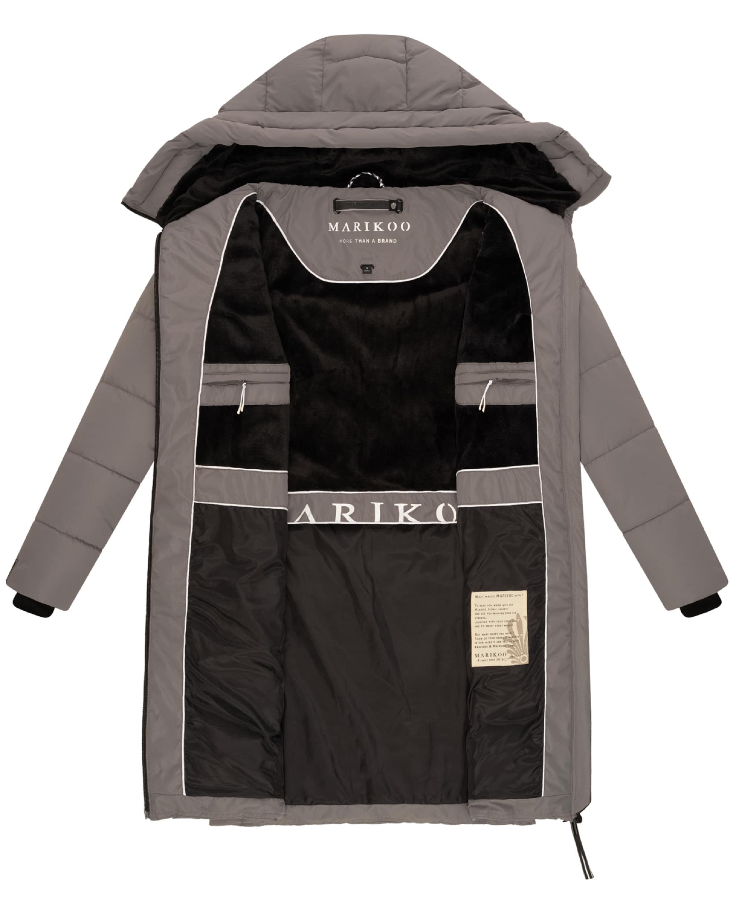 MARIKOO Zimný kabát 'Natsukoo XVI' - Sivá