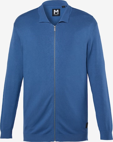 Men Plus Strickjacke in Blau: Vorderseite