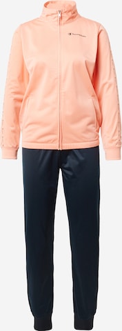 Champion Authentic Athletic Apparel Trainingspak in Oranje: voorkant