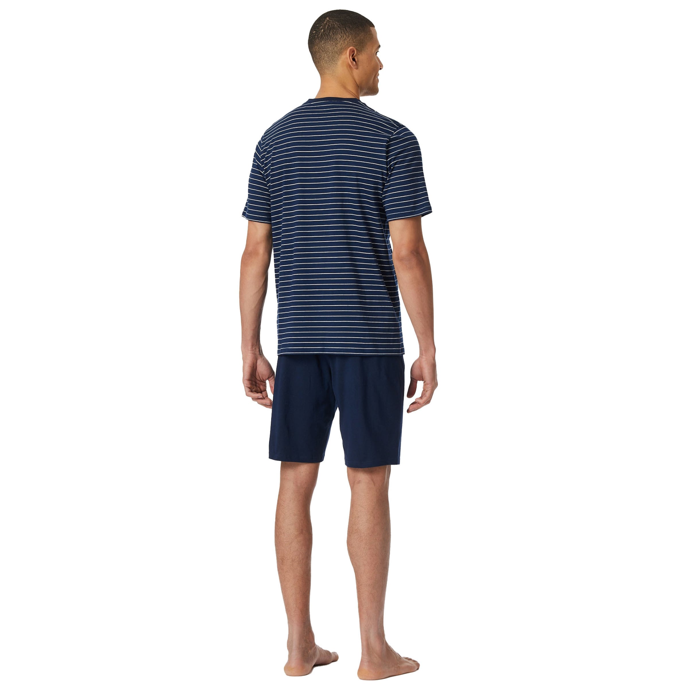 SCHIESSER Pyjama kort in Blauw