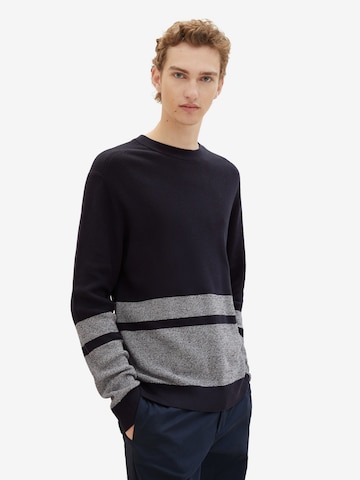 TOM TAILOR DENIM Pullover in Blau