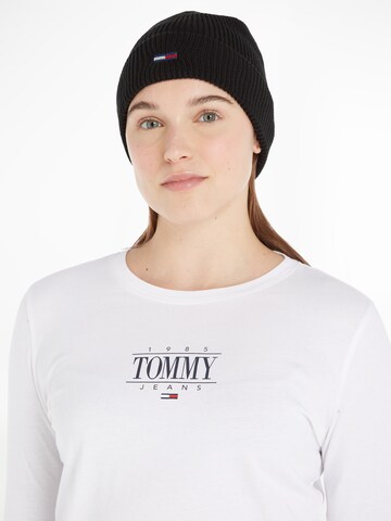 Berretto di Tommy Jeans in nero: frontale