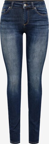 Skinny Jean 'Blush' ONLY en bleu : devant