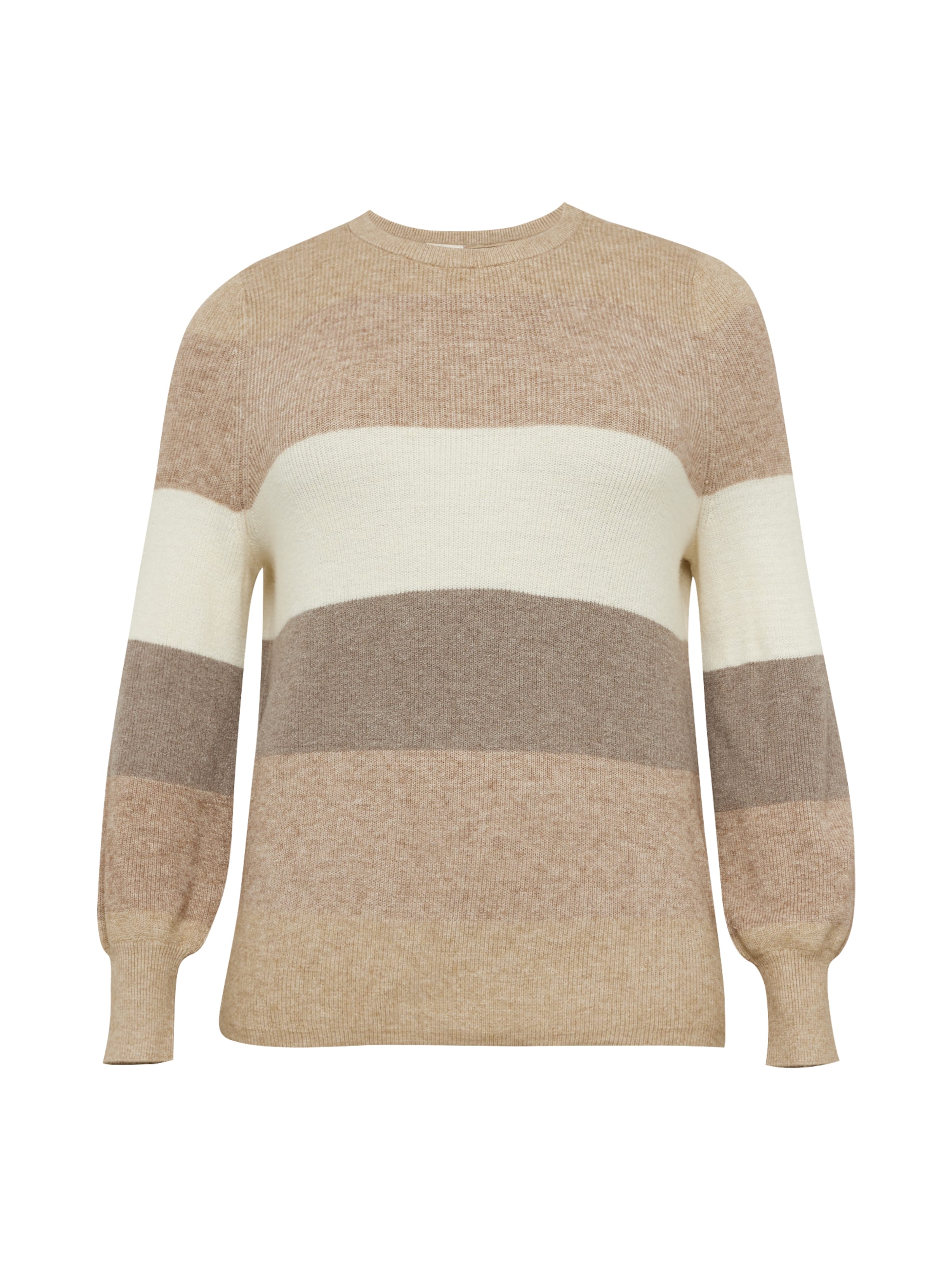 pelēks ONLY Carmakoma Džemperis 'CARNew Daria': no priekšpuses